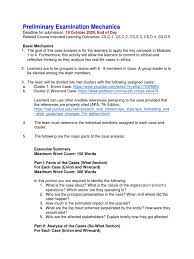 The wirecard case has revealed major weaknesses in market and institutional oversight, especially with respect to investor protection and market integrity. Preliminary Examination Mechanics 2 1 Pdf Apa Style Chief Financial Officer