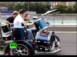 Literally The Most Metal Motorcycle In All Of Russia Video Drums Band On The Run Road Rage