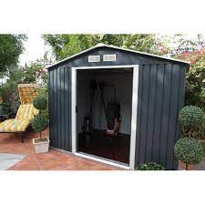 Metal Storage Shed Makeover Best Paint For Outdoor Metal Furniture Yard Furniture And Patio In Images Tuinhuisje Tuinhuis Tuinhuisjes