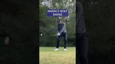 Rafael Nadal's AMAZING golf swing! 😱 - YouTube