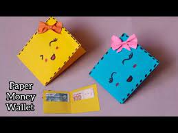 Cut and fold the card accordingly. Diy How To Make A Paper Wallet Origami Wallet Easy Paper Purse Origami Bag Becreativewithar Youtube Origami Wallet Paper Purse Diy Paper Purses