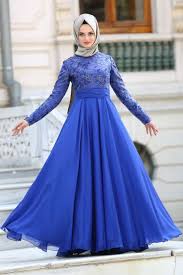2018 Yeni Sezon Abiye Koleksiyonu Tuay Beli Nervur Detayli Saks Mavisi Tesettur Abiye Elbise 2389sx Elbise Victorian Elbiseler The Dress