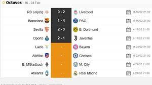 Partidos champions hoy en vivo. Partidos De Hoy 23 De Marzo De Octavos De La Champions League As Com