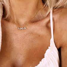 Mama Necklace In 2021 Mothers Necklace Mama Necklace Mom Necklace Gift