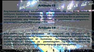 The traumatic events of the second world war brought home that human rights are not always universally respected. Tagalog Filipino Universal Declaration Of Human Rights Youtube