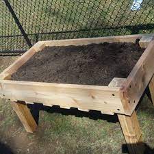 Galvanized screws to secure box sides. Raised Garden Bed On Legs 3 Steps Instructables