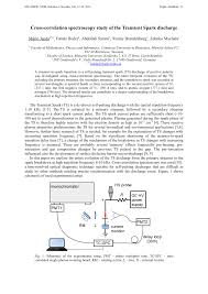 We did not find results for: Pdf Cross Correlation Spectroscopy Study Of The Transient Spark Discharge