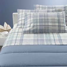 Set di biancheria da letto 1 piazza e mezz include un lenzuolo sotto 140x200 cm. Logan Completo Lenzuola In Flanella Una Piazza E Mezza Gabel 20769