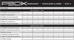 shoulders and arms parison p90x and