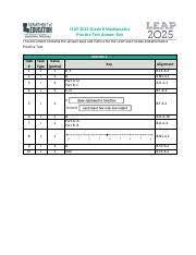 Leap 2025 grade 5 science practice test answer key. Leap 2025 Grade 8 Math Practice Test Answer Key Pdf Leap 2025 Grade 8 Mathematics Practice Test Answer Key This Document Contains The Answer Keys And Course Hero