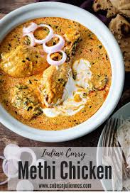 Best Methi Chicken Recipe Step By Step Cubes N Juliennes Recipe Indian Food Recipes Indian Chicken Recipes Recipes