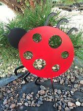 Hand Made Metal Lady Bug Yard Decoration Ladybug Garden Ladybug Yard Decor