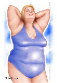 BBW with Hands Behind Head Drawing by Larry Dempsey | Saatchi Art Brazil