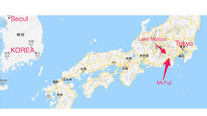 Mt fuji japan s sacred volcano wired. Lake Motosu Fuji Tokyo Japan Map Performer Cycles
