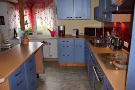 Verkaufe Ab Jan Feb 2017 Gebrauchte Aber Gut Erhaltene Inselkuche Mit Hellblauem Design 2 X Apothekerschrank Auszugs Inselkuche Herd Mit Backofen Kuche