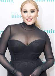 #hayley hasselhoff #panache #panache superbra #full bust #full bust lingerie #dd plus #funds needed #lingerie. Hayley Hasselhoff Looks Ravishing In A Plunging Black Bustier Dress On This Morning