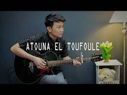 Atouna El Toufoule Versi Sabyan Nathan Fingerstyle Guitar Cover أعطونا الطفولة Youtube