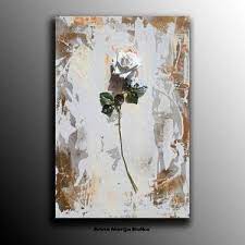 Abstract art curious to try something new? White Rose Sculpture Wall Art Abstract Painting Sculpture By Anna Marija Bulka Saatchi Art