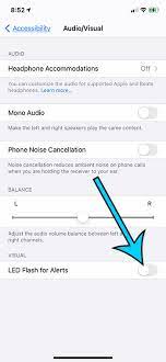 It's a standalone section near the center of the menu. How To Turn Off The Flash Notification On An Iphone 11 Masteryourtech Com