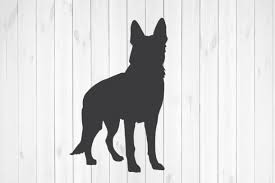 Download German Shepherd Silhouette Graphic By Rayan Creative Fabrica PSD Mockup Templates