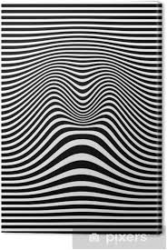 Ein viereck an der wand definiert einen wichtigen bereich für sie. Leinwandbild Op Art Abstrakte Geometrische Muster Schwarz Weiss Vektor Illustration Pixers Wir Leben Um Zu Verandern