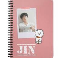 Jin Spiral Notebook, Kpop Bullet Journal, BTS Travel Journal ...