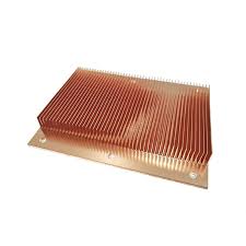 pure copper skived fin and cnc