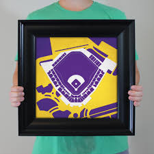 Alex Box Stadium Map Art