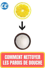 Citron Gros Sel L Astuce Facile Pour Nettoyer Les Parois De Douche En Verre Votre Vitre De Douche Est Remplie De Cal Paroi De Douche Douche En Verre Paroi