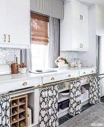 Wrap your cabinetry with solid colors textures metallic brushed metal custom prints. 24 Best Kitchen Cabinet Curtain Ideas And Designs For 2021