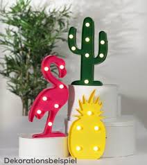 Led Deko Flamingo Ananas Kaktus Deko Flamingo Dekoration Dekor