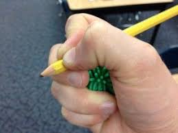 This method consists of holding the pencil about an inch from its tip and using your thumb and index finger to hold the utensil while resting it on your middle finger. Great Tip For Helping Students To Develop A Proper Pencil Grip Or Correct An Improper One Pencil Grip Teacher Hacks Smart School
