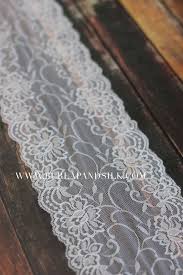 Lace Table Runner Roll 6 Inches X 20 Yd Warm White Lace Ribbon Soft Floral Lace Fabric Roll La Lace Table Runners Wedding Reception Table Linens Lace Table