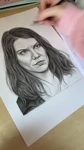 Replying to @🎞 “The widow.” Final part! #maggierhee #thewalkingdead  #artist #laurencohan #drawing #foryou #twdu #fyp #twd