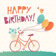 Free birthday clipart, gifs, animations, buttons, birthday gifs, gifs, happy birthday clip art, balloons and more are free for your web pages. Happy Birthday Bicycle Stock Illustrations 993 Happy Birthday Bicycle Stock Illustrations Vectors Clipart Dreamstime