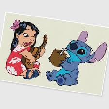 Pdf Cross Stitch Pattern 0015 Lilo Stitch Instant Download In 2020 Cross Stitch Lilo And Stitch Cross Stitch Baby