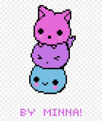 Pixilart is an online pixel drawing application and social platform for creative minds who want to venture into the world of art, games, and programming. Kawaii Cat Blobs Pixel Art Chat Kawaii Clipart 1400880 Pikpng
