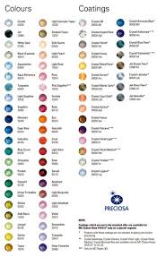 Preciosa Color Chart