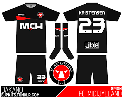 The crew neck shirt features the red and black of the club's crest … Fc Midtjylland Jersey Jersey On Sale