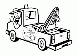 They develop imagination, teach a kid to be accurate and attentive. Tow Truck And Driver Coloring Page For Toddlers Transportation Coloring Pages Monster Truck Coloring Pages Truck Coloring Pages Transportation Coloring Pages