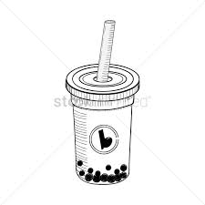 Simply subscribe us for more drawing tutorial. Bubble Tea Drink Vector Image 1869176 Stockunlimited