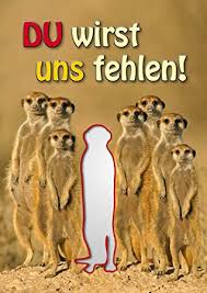 Xxl Abschiedskarte Mit Erdmännchenruhestandskartedu Wirst Uns