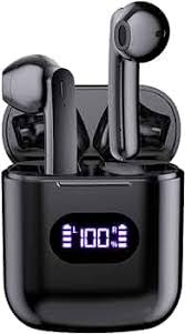 CXK Wireless Earbuds Bluetooth 5.3 Headphones Playback Stereo 36H Battery Life LED Power Display with Charging Case IPX6 Waterproof Mic for Android iOS Black : Electronics - Amazon.com