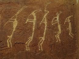Kokopelli Rock Art Petroglyphs Image Flute Man Also Know As A High Energy Plasma Discharge Know As A Perratt Insta Ancient Drawings Petroglyphs Art Rock Art