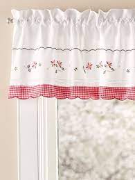 Daisy Gingham Rod Pocket Tailored Valance In Green 16 95 Vintage Kitchen Curtains Valance Red And White Kitchen