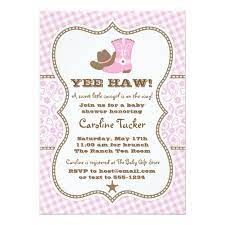 Pink And Brown Cowgirl Baby Shower Invitation Zazzle Com Cowgirl Baby Shower Invitations Cowgirl Birthday Invitations Pink Invitations