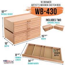 U S Art Supply 10 Drawer Wood Artist Supply Storage Box Pastels Pencils Pens Markers Brushes Walmart Com In 2021 Artist Supplies Storage Art Supplies Storage Wood Artist