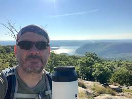 The scenic view of Hudson River, Bear Mountain Bridge, Peekskill New York  and Anthony's Nose, up top the Popolopen Memorial Torne trail