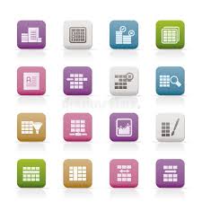 Database And Table Formatting Icons Vector Icon Set Affiliate Formatting Table Database Icons Set Ad Icon Set Vector Icon Icon Set