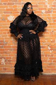 Who Said Your Little Black Dress Couldn T Be Long And Dramatic We Are Breaking All The Rules With This Sheer Maxi Dress Black Sheer Dress Sheer Dresses Outfit
